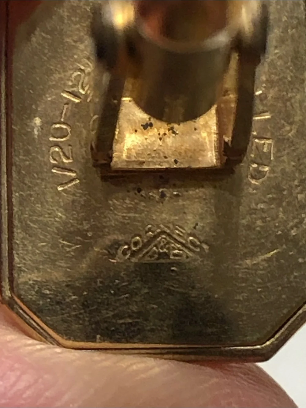 Vintage Sigma Chi Cufflinks 1/20 12K Gold Filled Fraternity Greek Life